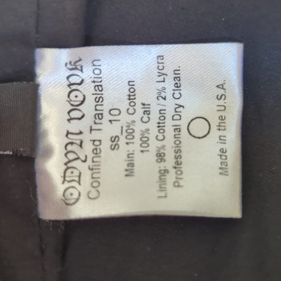 Odyn Vovk Men's Leather Biker Moto Jacket USA M - Picture 13 of 14